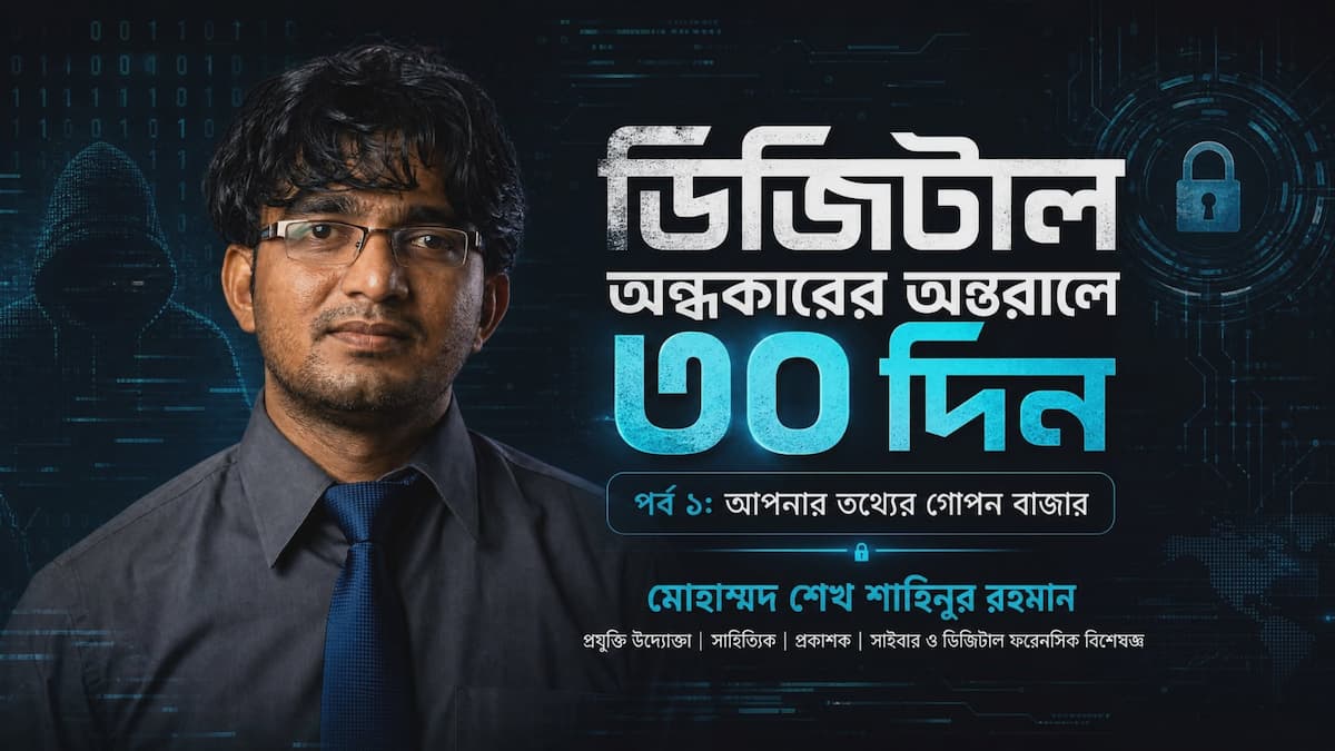ডিজিটাল অন্ধকারের অন্তরালে ৩০ দিন পর্ব ১: আপনার তথ্যের গোপন বাজার